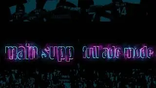 Main SUPP full adc mode moments