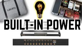 LEKATO Pedalboard with Built-in Power Supply