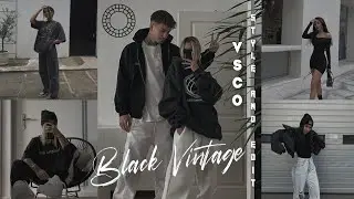 Black Vintage Filter VSCO tutorial photo edit | VSCO full pack