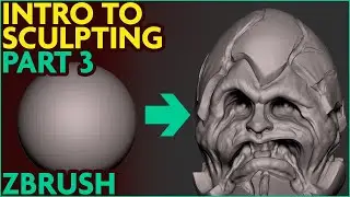 Zbrush FOR Beginners MONSTER SERIES! Part 3!