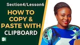 👉HOW TO COPY AND PASTE FASTER USING EXCEL CLIPBOARD