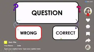 TIKTOK QUIZ Interactive PPT | Editable Template