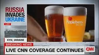 Russia Invades Ukraine Sponsored By Applebee's CNN commercial