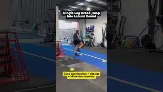 Single leg broad jump into lateral bound - A great exercise, for athletes
