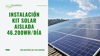 Instalación Solar Vivienda Aislada 46.200Wh/día