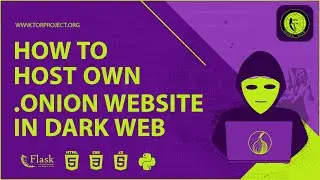 How To Host  Onion Website In Dark Web(Tor)