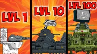 Evolution of the Skibidi Toilet Tanks. KV-44 TV MAN vs CAMERA MEN. Cartoons about tanks