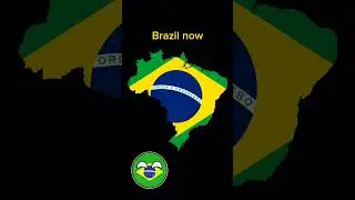 Countries now vs then-Brazil #shorts #countryballs