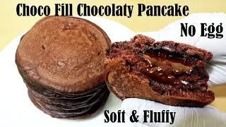 EGGLESS CHOCOLATE PANCAKES RECIPE – HOW TO MAKE SOFT & FLUFFY PANCAKE AT HOME