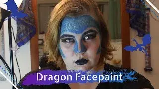 Dragon Inspired Halloween Face paint (tutorial)