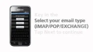 How to configure email on Samsung Galaxy S