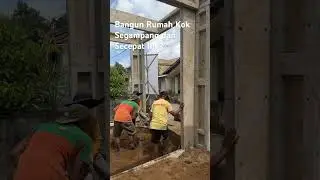 Setelah Tapak Pondasi Jadi, Struktur Rumah (Sloof - Kolom - Balok) Cuma Butuh Waktu 2 Hari #precast