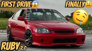 DRIVING MY PROJECT CAR AFTER A YEAR OF BUILDING IT!!!
