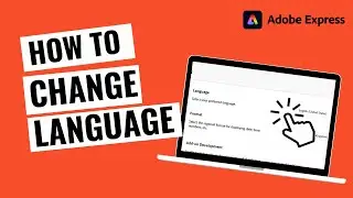 How to Change Language in Adobe Express