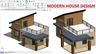 Modern Home design in solidworks 2023