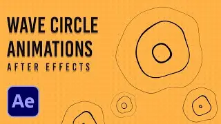 Create wavy circle animations in After Effects | Motion Graphics tutorial