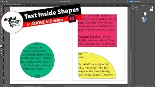 How to Type Inside Shapes and Link Text Boxes in InDesign