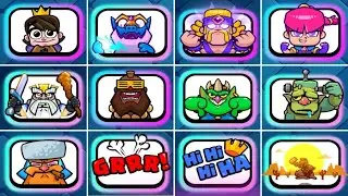 All Legendary Emotes || Clash Royale