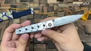 丸章工业 传世家徽 0037d 小武士 非常精美的一款绅士口袋刀
