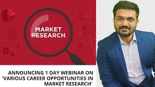 Announcing ‘1 day webinar on How to build career in Market research’
