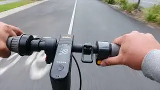 Ninebot Max G30 with Monorim 48V motor run for testing a mobile chest mount