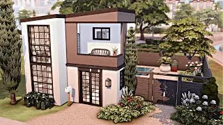 MODERN TINY STARTER HOUSE 🏡 The Sims 4 Speed Build | No CC