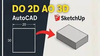 👉 How to CONVERT AutoCAD Drawing to 3D in SketchUp (Complete Step by Step in Less than 3 min!)