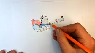 Как нарисовать Пушина на Новый год