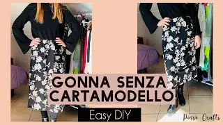 GONNA SEMPLICE SENZA CARTAMODELLO | TUTORIAL DIY