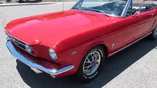 1966 FORD MUSTANG A CODE CONVERTIBLE - SOLD