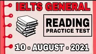 IELTS GENERAL READING PRACTICE TEST | V2 IELTS | 10 - AUGUST - 2021