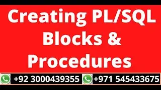 12.Create PL/SQL Blocks & Procedures