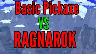 Terraria: Basic Pickaxe VS Ragnarok + All Bosses