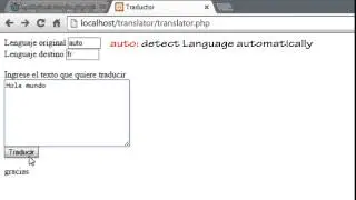 PHP - Conexion con el traductor de Google