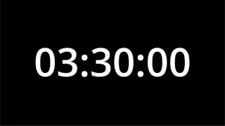 3 Hour 30 Minute Countdown Timer | Simple