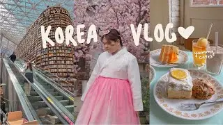 korea vlog 🌸 hongdae cafe hopping & shopping for stationery, clothes, & makeup in seoul