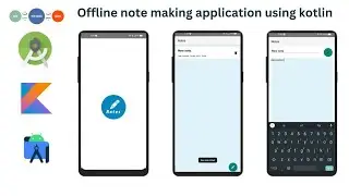 Offline Note-Making application with MVVM Architecture,Kotlin Backend and XML UI-Demo Video#android
