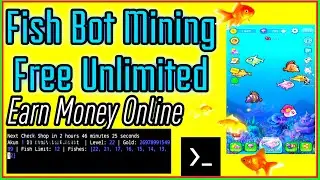 Auto-Mining Adventure with Fish Collecting Bot|Mining unlimited coins