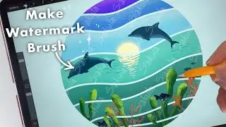 How to make Watermark Brush in Procreate | Procreate Brush Tutorial