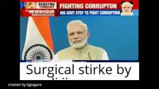 PM modi surgical strike on indian currency