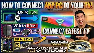 Connect TV: HDMI to HDMI, VGA to HDMI, DP to HDMI #adapters
