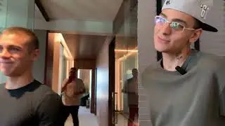 H'erick e Yan gravando um clipe profissional estillo VEIGH