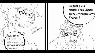 [ GENHI IMPACT ] Aether, Tartaglia y Zhongli intentando escapar del castigo sub [español latino]