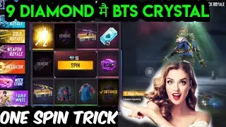 9 diamond spin😍|9 diamond faded wheel trick|bts crystal token in 9 diamond only