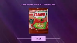 TAMEK PEPPER PASTE HOT 550GR GLASS