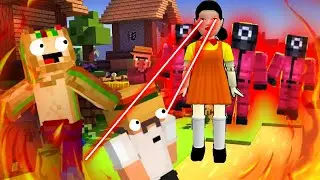 Выживание в деревне майнкрафт ИГРА В КАЛЬМАРА ТРОЛЛИНГ КУКЛЫ
