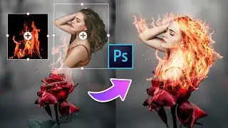 Fire Effect Photoshop Tutorial | Photoshop Fire Effect | Fire Effect in Photoshop 2023