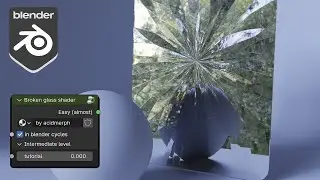 Разбитое зеркало в Blender