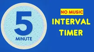 5 Min Interval Timer No Music - 20 Second Exercise 10 sec rest - 20 seconds interval timer