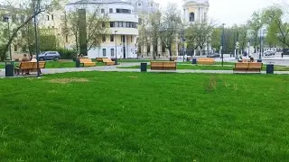 Народный сквер "Горохово поле" в Токмаков переулке. Ситуация в мае 2024 года.